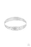 Dandelion Dreamland - Silver Bracelet - Paparazzi Accessories Bracelet Bedazzle Me Pretty Mobile Fashion Boutique
