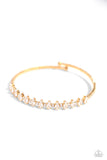 Dandy Dancer - Gold Bracelet - Paparazzi Accessories Bracelet Bedazzle Me Pretty Mobile Fashion Boutique