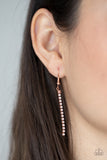 Dangerously Demure - Copper Necklace - Paparazzi Accessories Necklace Bedazzle Me Pretty Mobile Fashion Boutique