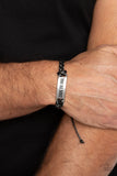 Dare to Fail - Black Bracelet - Paparazzi Accessories Bracelet Bedazzle Me Pretty Mobile Fashion Boutique