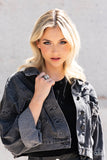 Daringly Deco - Black Ring - Paparazzi Accessories Ring Bedazzle Me Pretty Mobile Fashion Boutique