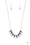 Dashingly Duchess - Blue Necklace - Paparazzi Accessories Necklace Bedazzle Me Pretty Mobile Fashion Boutique