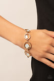 Date Night Drama - Gold Bracelet - Paparazzi Accessories Bracelet Bedazzle Me Pretty Mobile Fashion Boutique