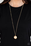 Dauntless Diva - Gold Necklace - Paparazzi Accessories Necklace Bedazzle Me Pretty Mobile Fashion Boutique