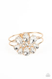 DAUNTLESS is More - Gold Bracelet - Paparazzi Accessories Bracelet Bedazzle Me Pretty Mobile Fashion Boutique