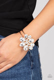 DAUNTLESS is More - Gold Bracelet - Paparazzi Accessories Bracelet Bedazzle Me Pretty Mobile Fashion Boutique