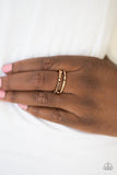 Dauntless Shimmer - Copper Ring - Paparazzi Accessories Ring Bedazzle Me Pretty Mobile Fashion Boutique
