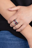 Dauntless Shine - Red Ring - Paparazzi Accessories Ring Bedazzle Me Pretty Mobile Fashion Boutique