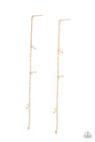 Dauntlessly Dainty - Gold Post Earrings - Paparazzi Accessories Post Earrings Bedazzle Me Pretty Mobile Fashion Boutique