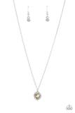 Day of Love - Yellow Necklace - Paparazzi Accessories Necklace Bedazzle Me Pretty Mobile Fashion Boutique