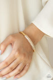Day to Day Dazzle - Gold Bracelet - Paparazzi Accessories Bracelet Bedazzle Me Pretty Mobile Fashion Boutique