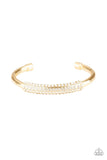 Day to Day Dazzle - Gold Bracelet - Paparazzi Accessories Bracelet Bedazzle Me Pretty Mobile Fashion Boutique