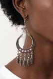 Day to DAYDREAM - Pink Earrings - Paparazzi Accessories Earrings Bedazzle Me Pretty Mobile Fashion Boutique
