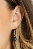 Day Trip Delights - Blue Necklace - Paparazzi Accessories Necklace Bedazzle Me Pretty Mobile Fashion Boutique