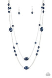 Day Trip Delights - Blue Necklace - Paparazzi Accessories Necklace Bedazzle Me Pretty Mobile Fashion Boutique