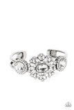 Daydream Dazzle - White Bracelet - Paparazzi Accessories Bracelet Bedazzle Me Pretty Mobile Fashion Boutique