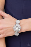 Daydream Dazzle - White Bracelet - Paparazzi Accessories Bracelet Bedazzle Me Pretty Mobile Fashion Boutique