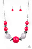 Daytime Drama - Pink Necklace - Paparazzi Accessories Necklace Bedazzle Me Pretty Mobile Fashion Boutique