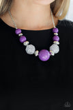 Daytime Drama - Purple Necklace - Paparazzi Accessories Necklace Bedazzle Me Pretty Mobile Fashion Boutique