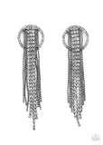 Dazzle by Default - Black Post Earrings - Paparazzi Accessories Post Earrings Bedazzle Me Pretty Mobile Fashion Boutique