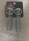 Dazzle By Default - White Earrings - Paparazzi Accessories Earrings Bedazzle Me Pretty Mobile Fashion Boutique