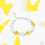 Dazzle for Days - Yellow Bracelet - Paparazzi Accessories Bracelet Bedazzle Me Pretty Mobile Fashion Boutique