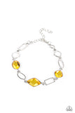 Dazzle for Days - Yellow Bracelet - Paparazzi Accessories Bracelet Bedazzle Me Pretty Mobile Fashion Boutique