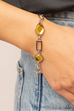 Dazzle for Days - Yellow Bracelet - Paparazzi Accessories Bracelet Bedazzle Me Pretty Mobile Fashion Boutique