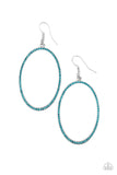 Dazzle On Demand - Blue Earrings - Paparazzi Accessories Earrings Bedazzle Me Pretty Mobile Fashion Boutique