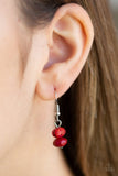 Dazzle The Crowd - Red Necklace - Paparazzi Accessories Necklace Bedazzle Me Pretty Mobile Fashion Boutique