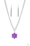 Dazzling Dahlia - Purple Necklace - Paparazzi Accessories Necklace Bedazzle Me Pretty Mobile Fashion Boutique