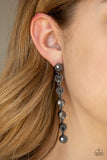 Dazzling Debonair - Black Earrings - Paparazzi Accessories Earrings Bedazzle Me Pretty Mobile Fashion Boutique