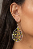 Dazzling Dew - Yellow Earrings - Paparazzi Accessories Earrings Bedazzle Me Pretty Mobile Fashion Boutique
