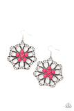 Dazzling Dewdrops - Pink Earrings - Paparazzi Accessories Earrings Bedazzle Me Pretty Mobile Fashion Boutique