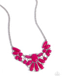 Dazzling Diadem - Pink Necklace - Paparazzi Accessories Necklace Bedazzle Me Pretty Mobile Fashion Boutique