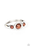 Debutante Daydream - Brown Bracelet - Paparazzi Accessories Bracelet Bedazzle Me Pretty Mobile Fashion Boutique