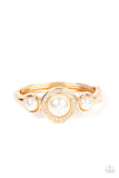 Debutante Daydream - Gold Bracelet - Paparazzi Accessories Bracelet Bedazzle Me Pretty Mobile Fashion Boutique
