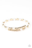 Decadently Dainty - Gold Bracelet - Paparazzi Accessories Bracelet Bedazzle Me Pretty Mobile Fashion Boutique