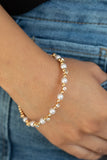 Decadently Dainty - Gold Bracelet - Paparazzi Accessories Bracelet Bedazzle Me Pretty Mobile Fashion Boutique