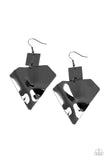 Deceivingly Deco - Black Earrings - Paparazzi Accessories Earrings Bedazzle Me Pretty Mobile Fashion Boutique