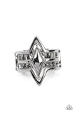 Deceivingly Diamond - Black Ring - Paparazzi Accessories Ring Bedazzle Me Pretty Mobile Fashion Boutique