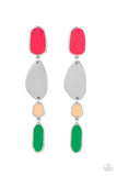 Deco By Design - Multi Post Earrings - Paparazzi Accessories Post Earrings Bedazzle Me Pretty Mobile Fashion Boutique