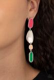 Deco By Design - Multi Post Earrings - Paparazzi Accessories Post Earrings Bedazzle Me Pretty Mobile Fashion Boutique