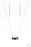 Deco Decadence - Black Necklace - Paparazzi Accessories Necklace Bedazzle Me Pretty Mobile Fashion Boutique