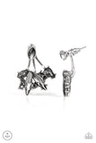 Deco Dynamite - Silver Post Earrings - Paparazzi Accessories Post Earrings Bedazzle Me Pretty Mobile Fashion Boutique