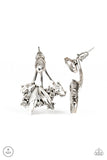 Deco Dynamite - White Post Earrings - Paparazzi Accessories Post Earrings Bedazzle Me Pretty Mobile Fashion Boutique