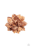 Deep In The Jungle - Brown Hair Clip - Paparazzi Accessories Hair Clip Bedazzle Me Pretty Mobile Fashion Boutique