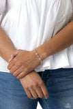 Deep-Seeded Dimension - Silver Bracelet - Paparazzi Accessories Bracelet Bedazzle Me Pretty Mobile Fashion Boutique