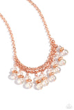 Deep Space Diva - Copper Necklace - Paparazzi Accessories Necklace Bedazzle Me Pretty Mobile Fashion Boutique