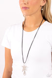 Default Dreamer - Black Lanyard - Paparazzi Accessories Lanyard Bedazzle Me Pretty Mobile Fashion Boutique